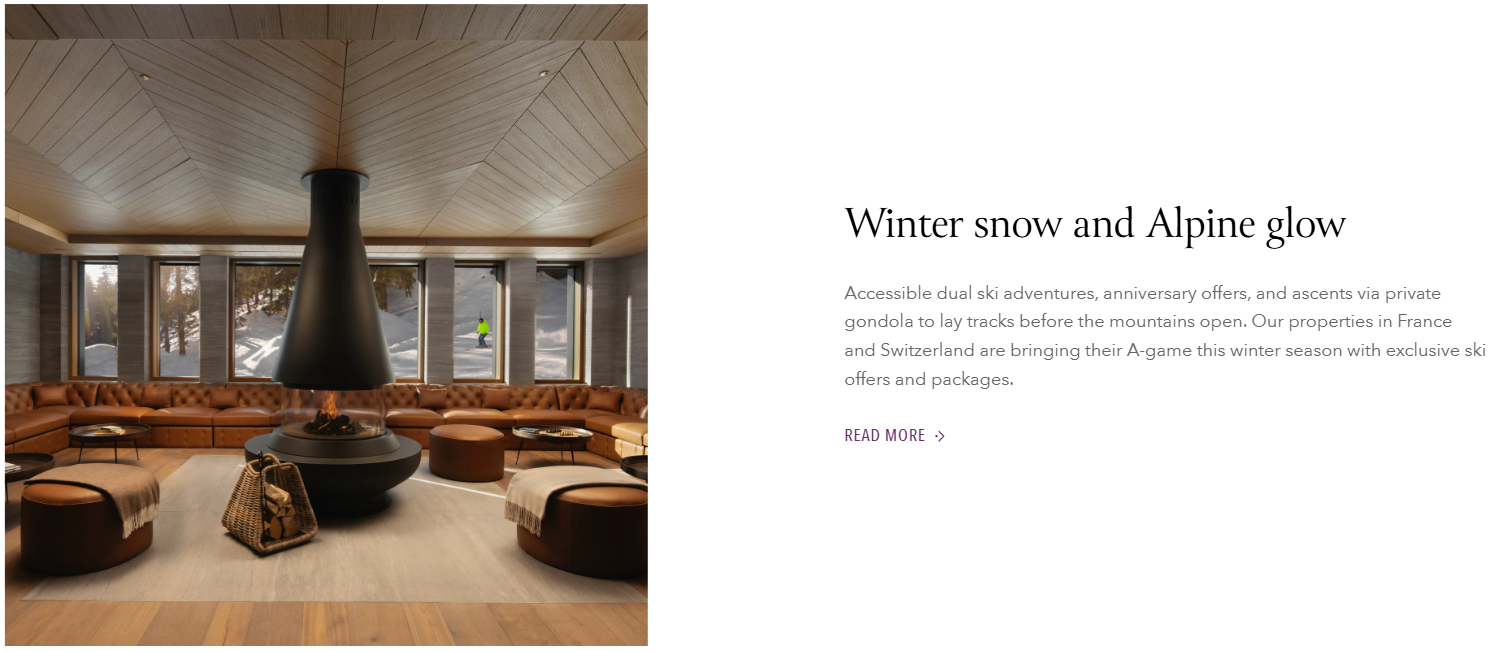 Winter snow and Alpine glow